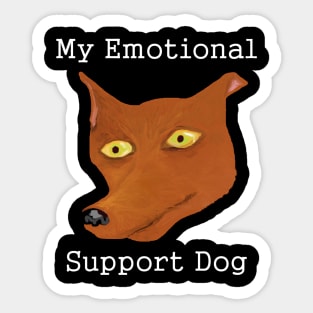 Emotional Support Dog Sticker
